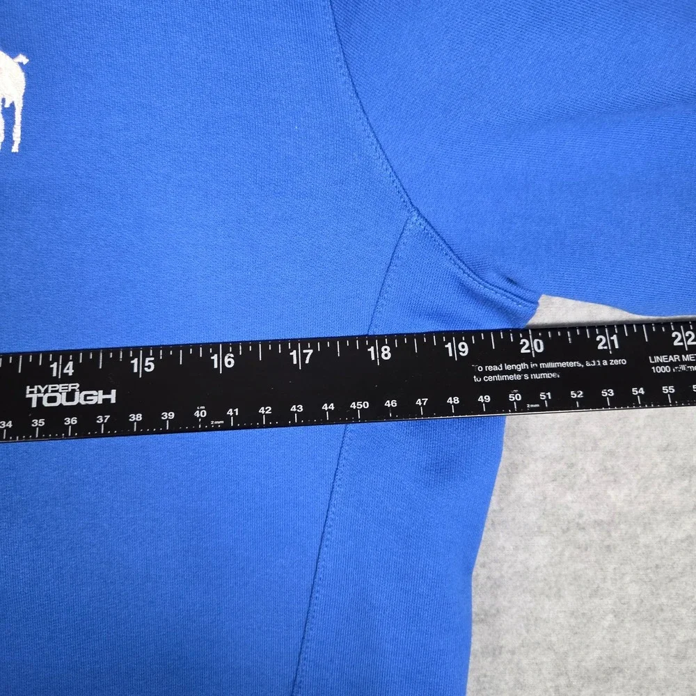 VTG Ralph Lauren Golf Women Medium Full Zip Track Jacket Blue Pima Cotton Mock